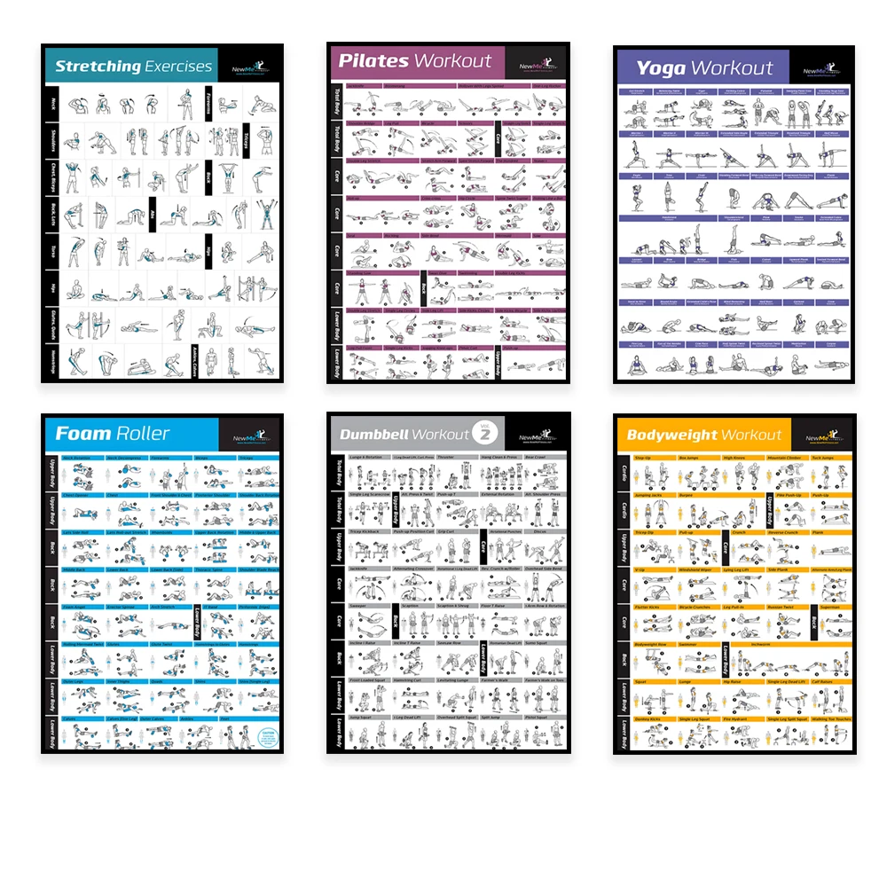 Home Gym Designs - Bagan Latihan Olahraga Tubuh, Poster Kanvas
