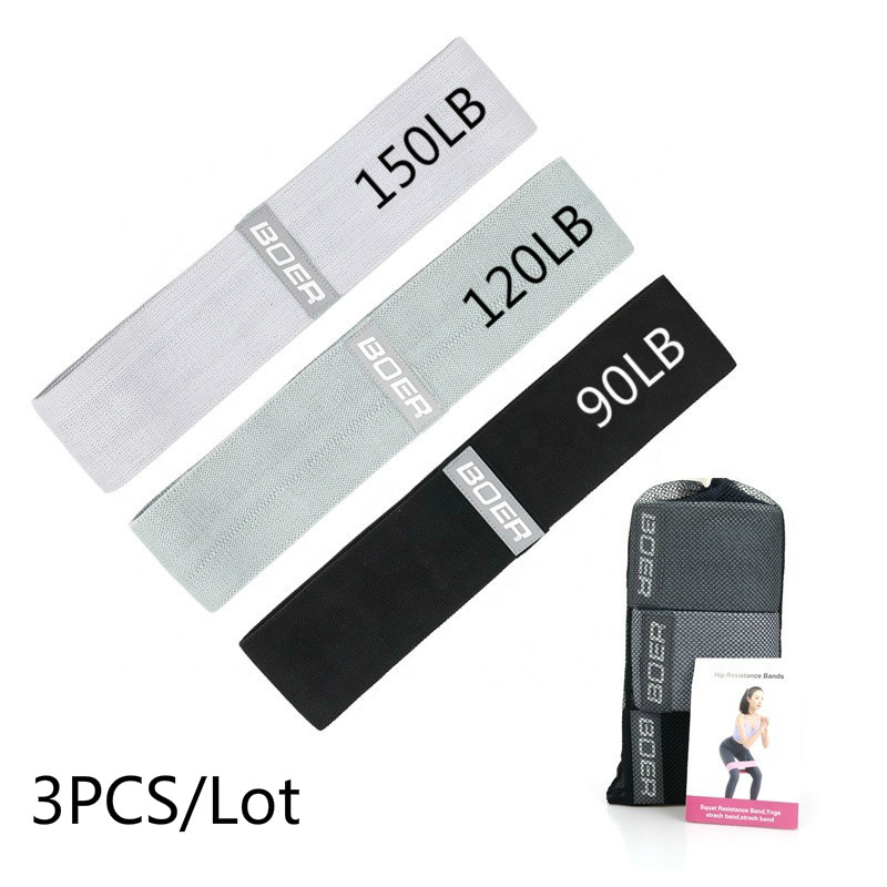 Home Gym Online - 3PCS Wanita Pria Kain Resistance Band