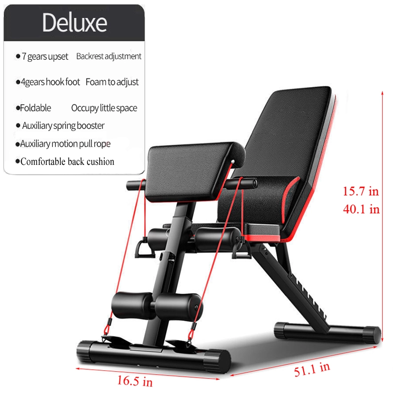 Home Gym Bench - Kursi Angkat Beban Lipat yang Dapat