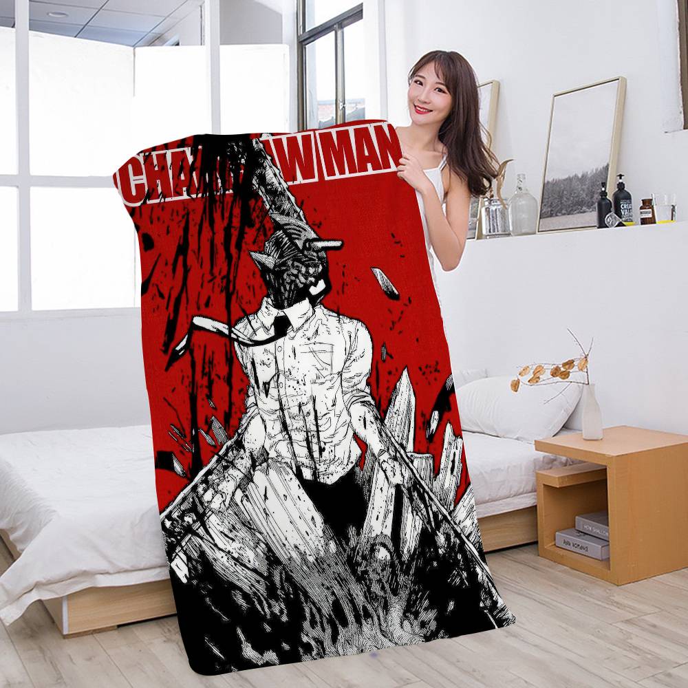 Sauna Home Gym - Handuk Pantai Anime Chainsaw Man, Handuk
