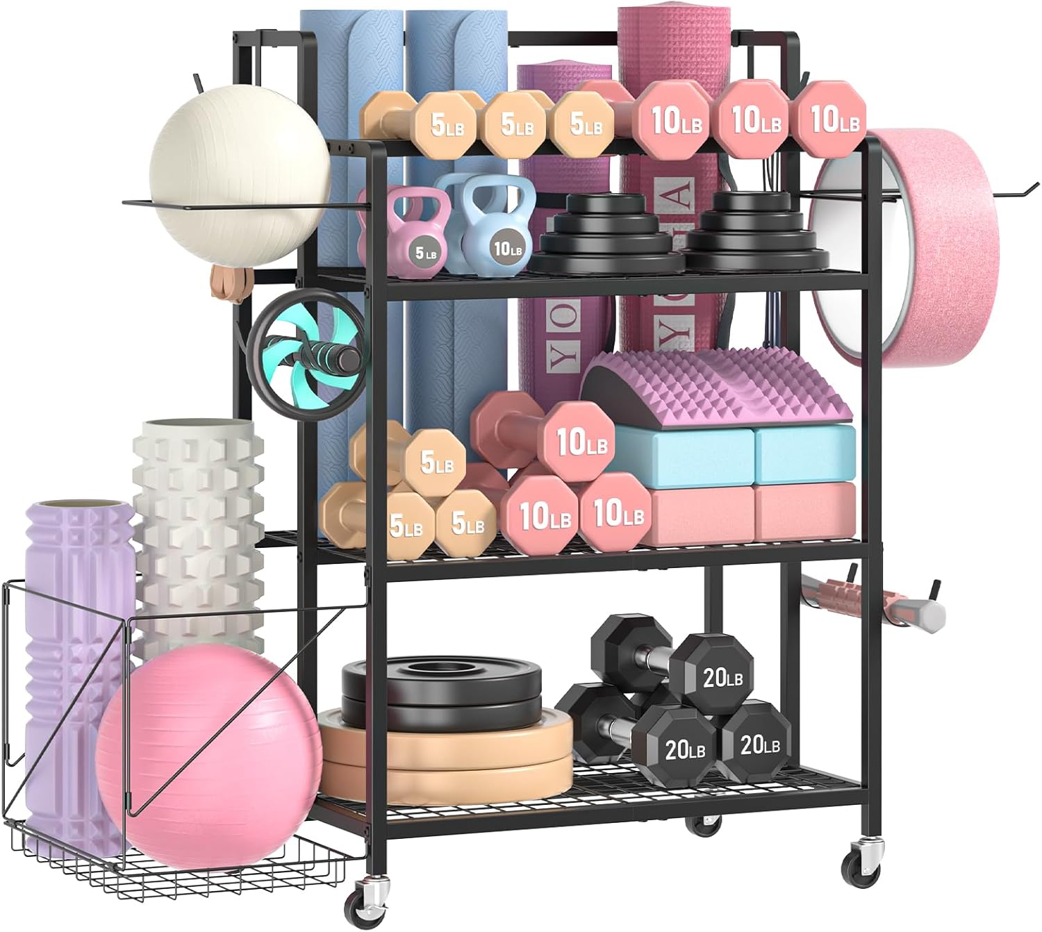 Penyimpanan Peralatan Gym Ruma - Home Gym Dumbbell Workout ulasan dan harga