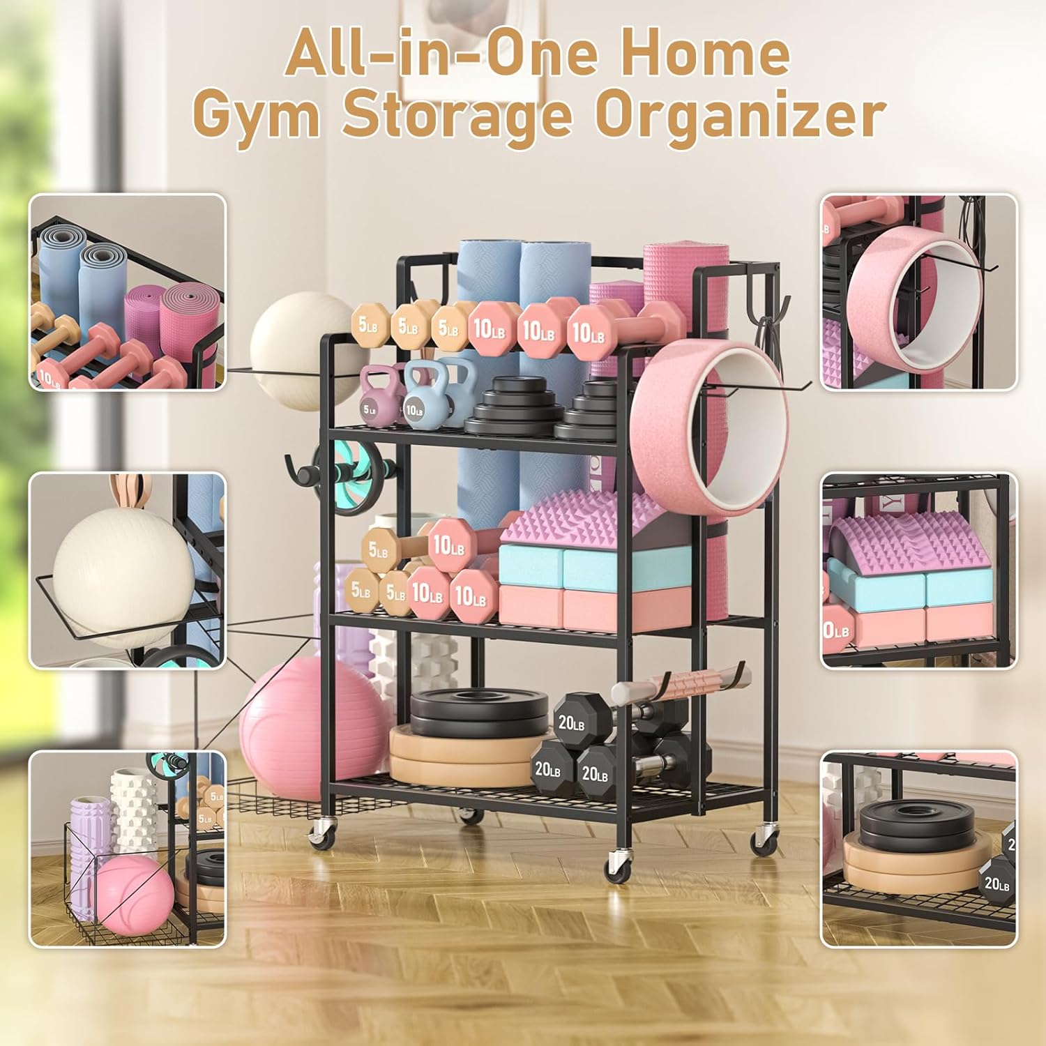 Penyimpanan Peralatan Gym Ruma - Home Gym Dumbbell Workout ulasan dan harga