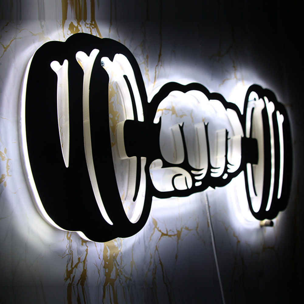 Lampu Dinding LED Kekuatan Dum - Home Gym Dumbbell Workout ulasan dan harga