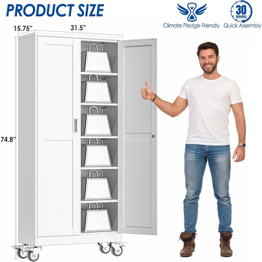 Lemari Perkakas Baja 75” yang  - Home Gym In Garage ulasan dan harga