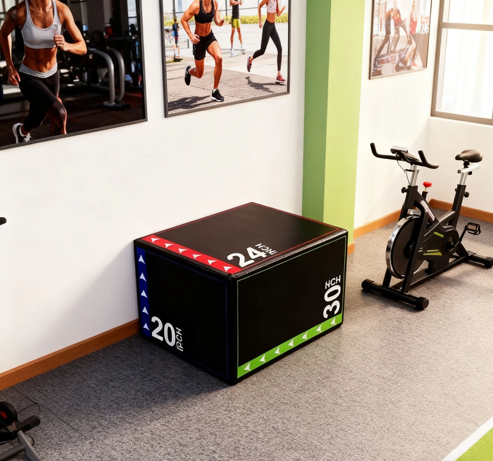 Kotak Lompat Plyometric 3-in-1 - Home Gym In A Box ulasan dan harga
