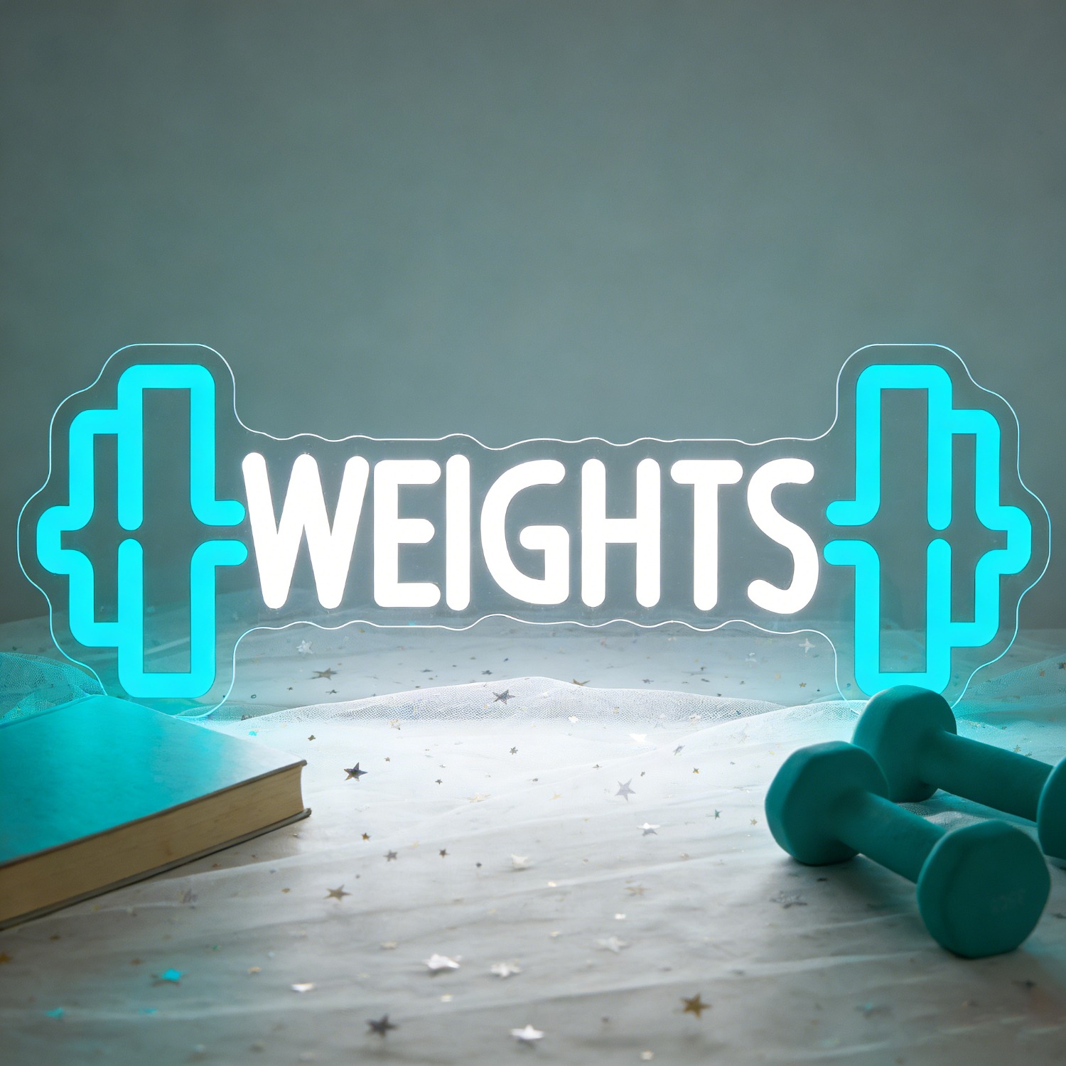 Lampu Neon LED Dumbbell untuk  - Home Gym Neon Sign ulasan dan harga