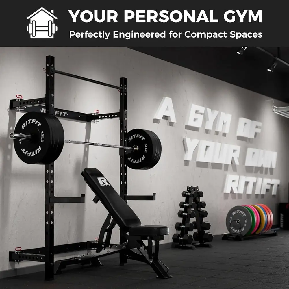Rak Squat Dinding Kompak untuk - Home Gym Designs ulasan dan harga