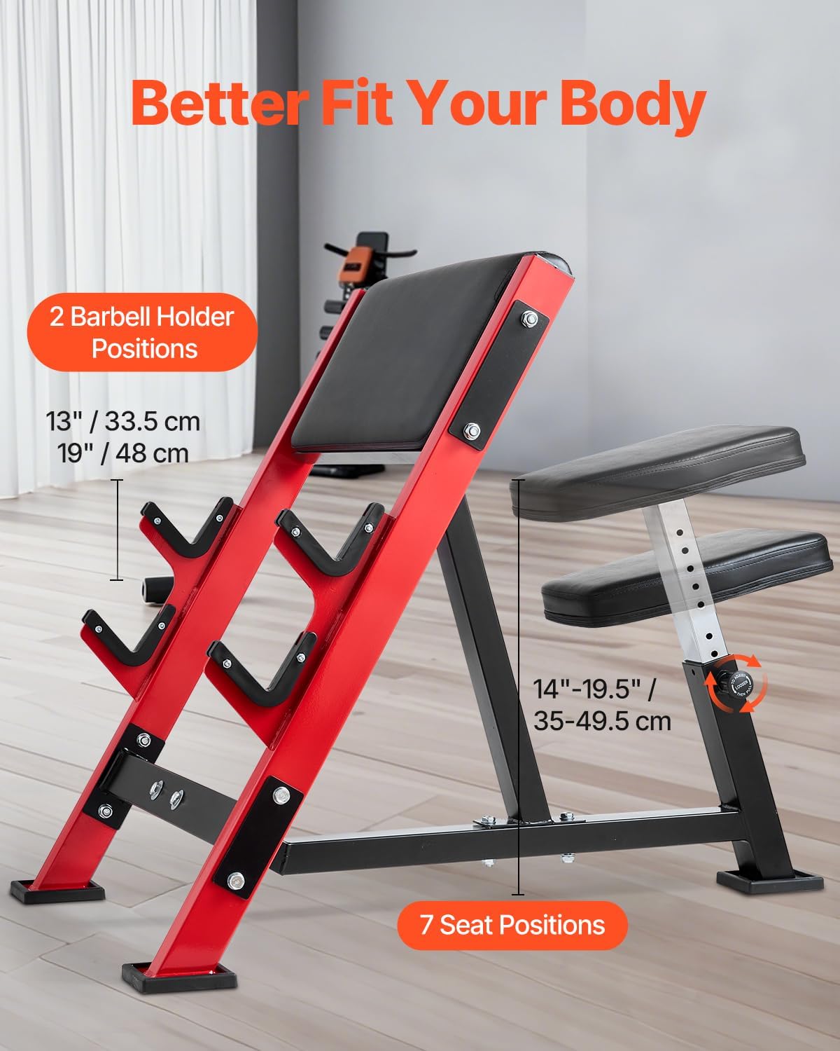 Bangku Latihan Preacher Curl H - Home Gym Dumbbell Workout ulasan dan harga