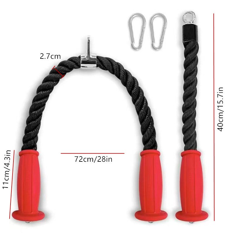 Tali Trisep Ergonomis Anti-sel - Home Gym Cable ulasan dan harga