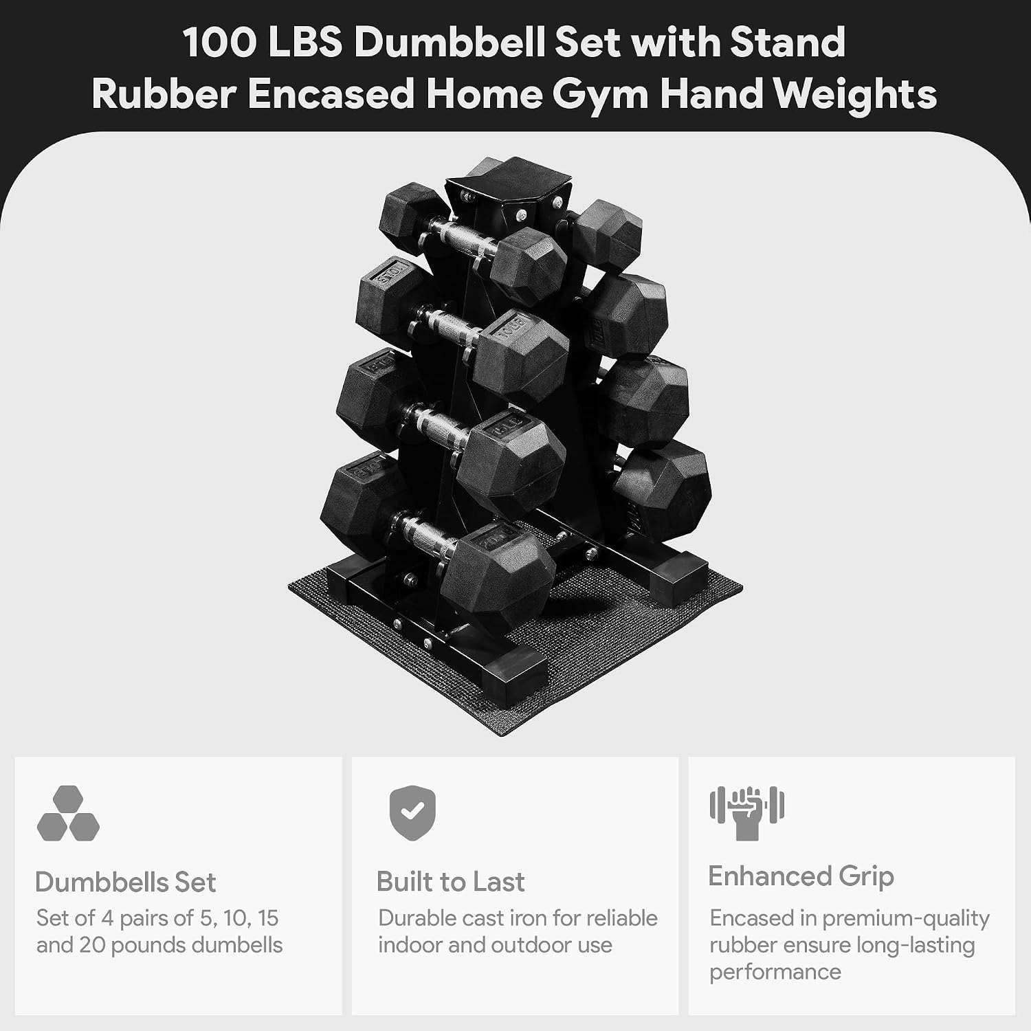Set Dumbbell Hexagonal Berlapi - Home Gym Dumbbell Workout ulasan dan harga