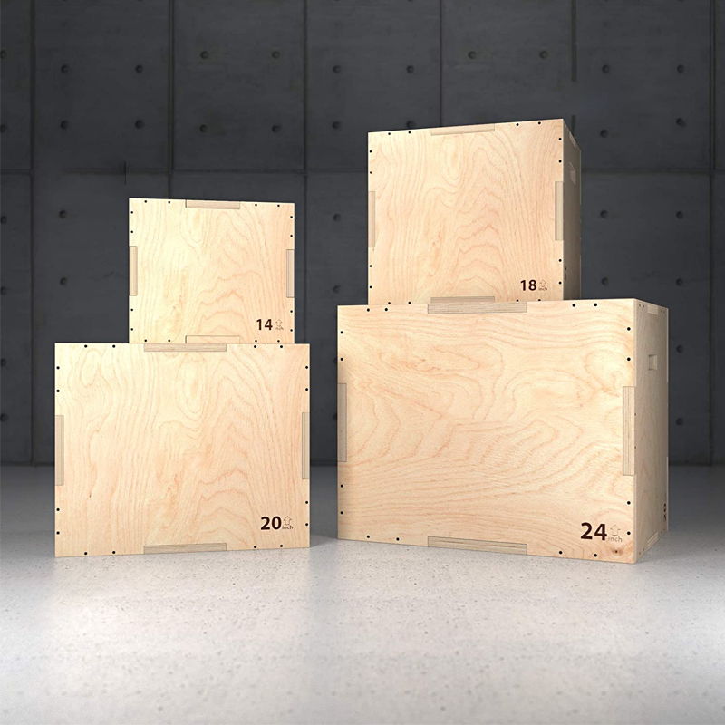 Kotak Lompat Plyometric Kayu 3 - Home Gym In A Box ulasan dan harga