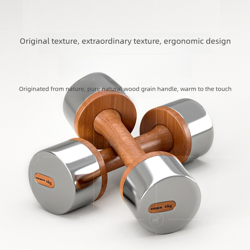 Set Dumbbell Kayu & Baja yang  - Home Gym Designs ulasan dan harga