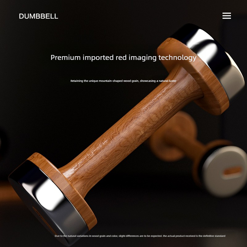 Set Dumbbell Kayu & Baja yang  - Home Gym Designs ulasan dan harga