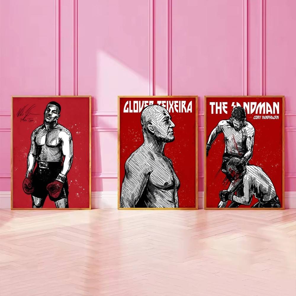 Poster Kertas Atlet Petarung B - Home Gym In Garage ulasan dan harga