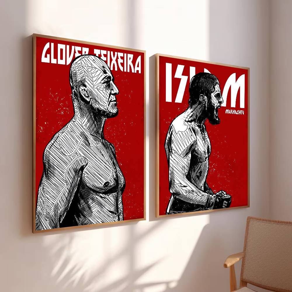 Poster Kertas Atlet Petarung B - Home Gym In Garage ulasan dan harga