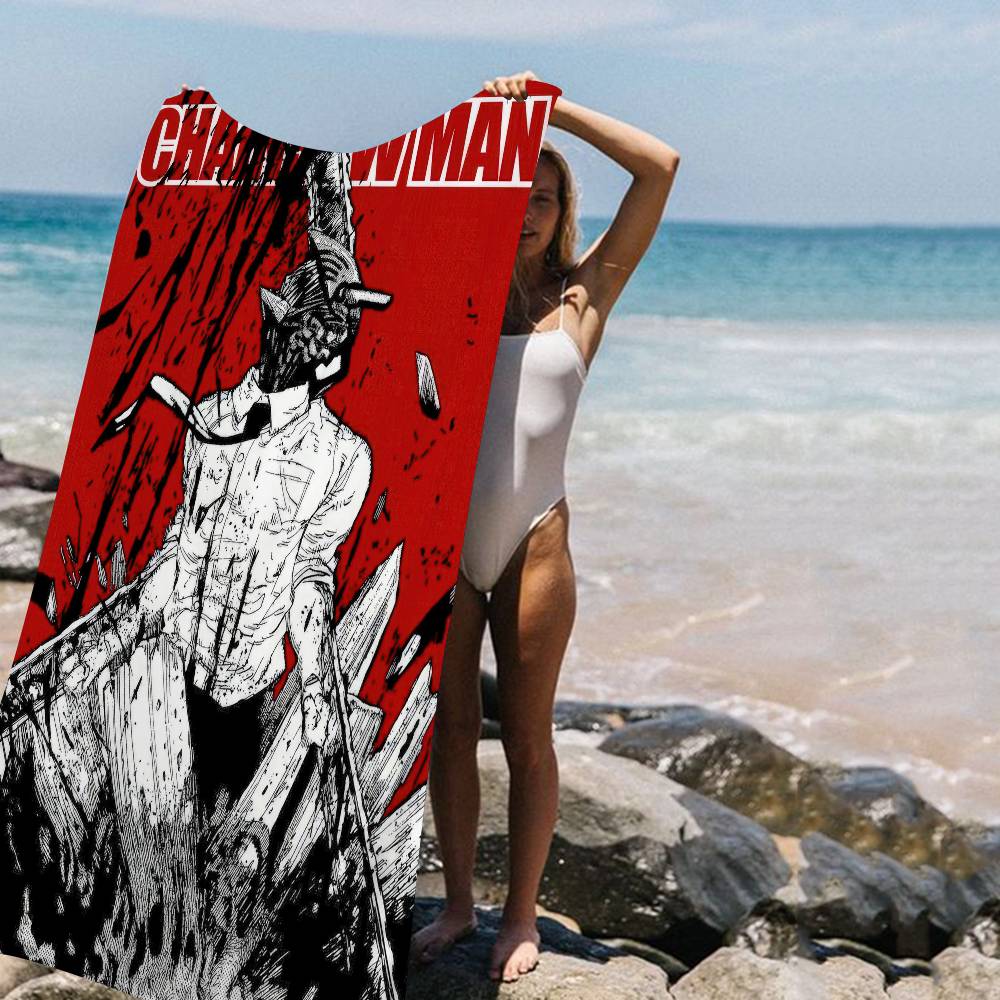 Handuk Pantai Anime Chainsaw M - Sauna Home Gym ulasan dan harga
