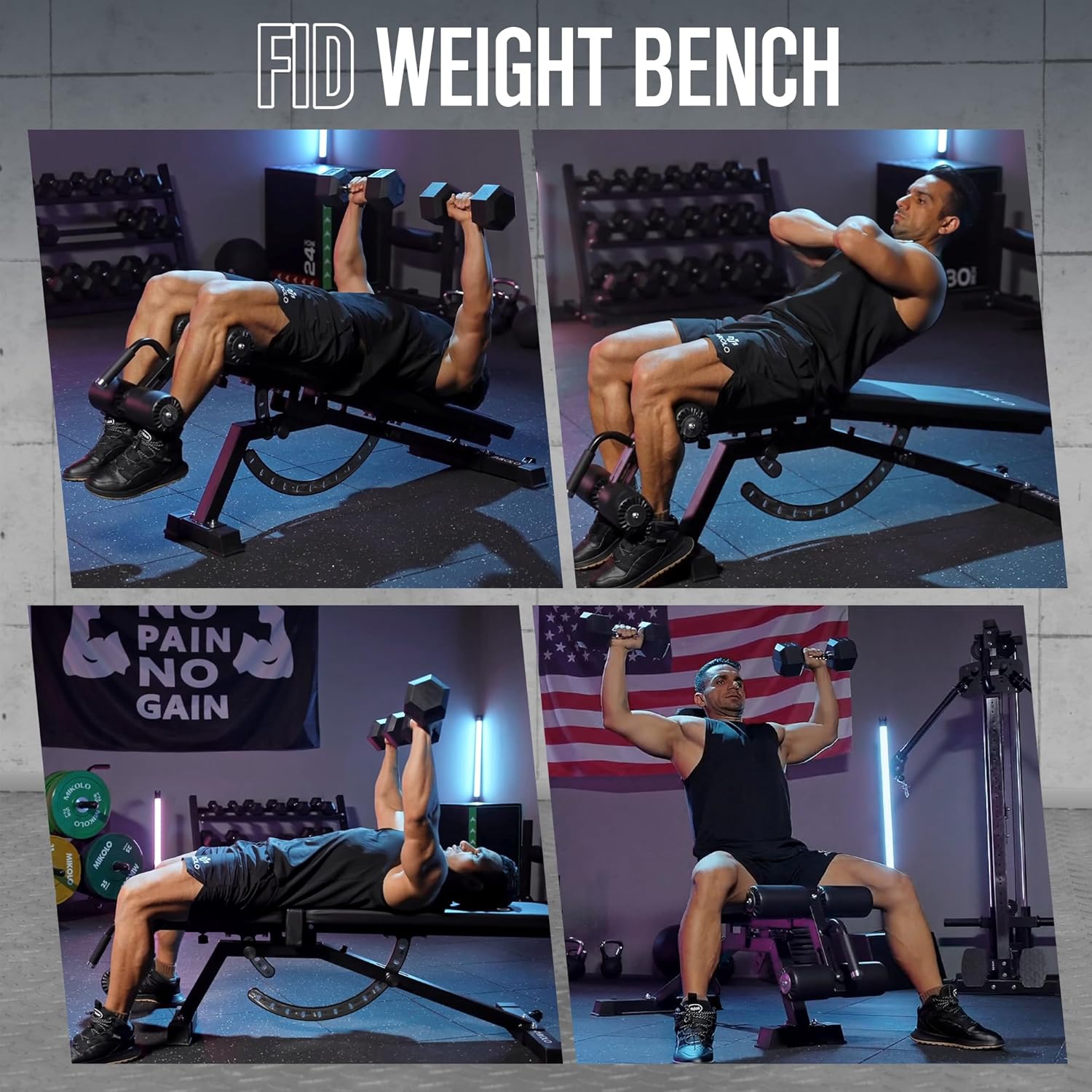 Bangku Angkat Beban untuk Gym  - Home Gym Bench ulasan dan harga