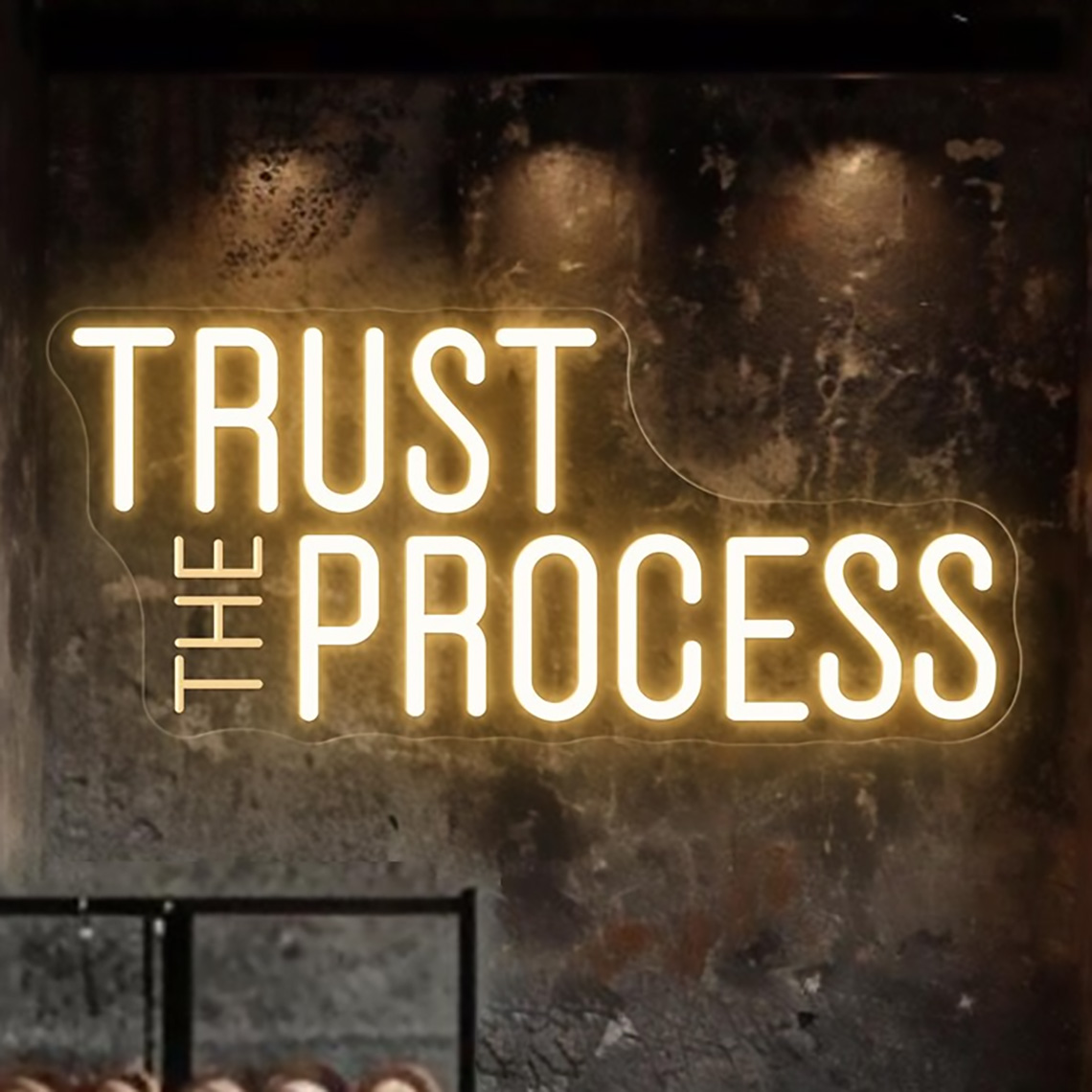 Tanda Neon Trust The Process,  - Home Gym Neon Sign ulasan dan harga