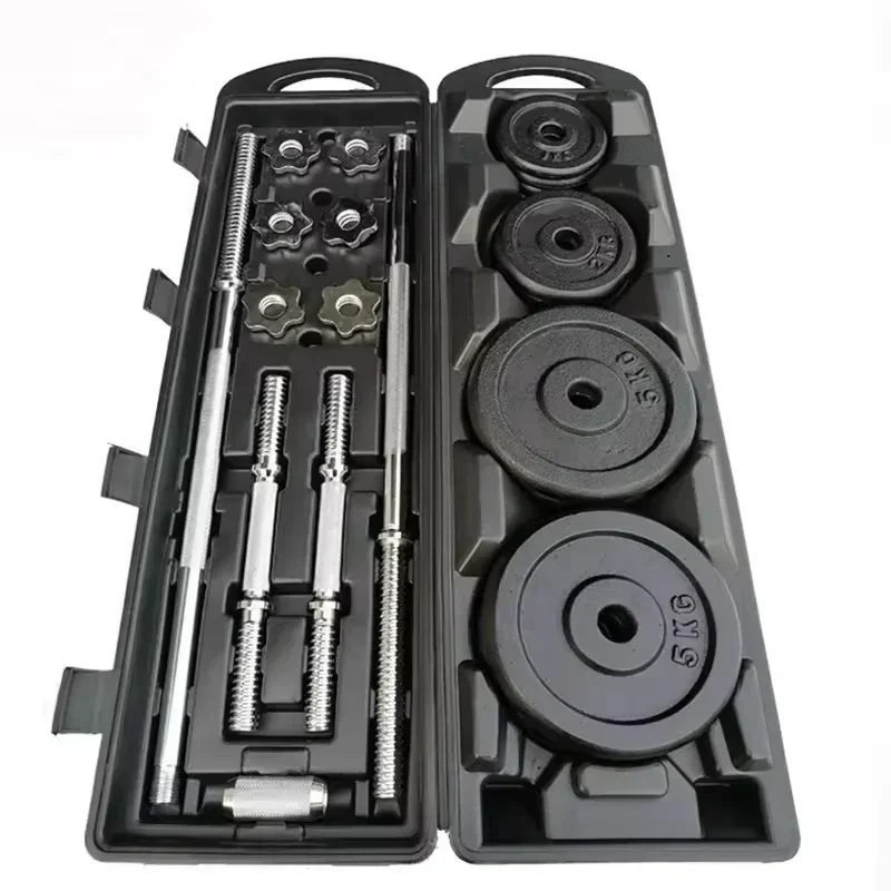 Set Barbel dan Dumbbell Besi C - Home Gym In A Box ulasan dan harga