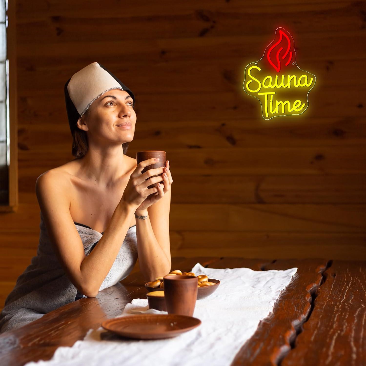Lampu LED Neon Sign Sauna Time - Sauna Home Gym ulasan dan harga