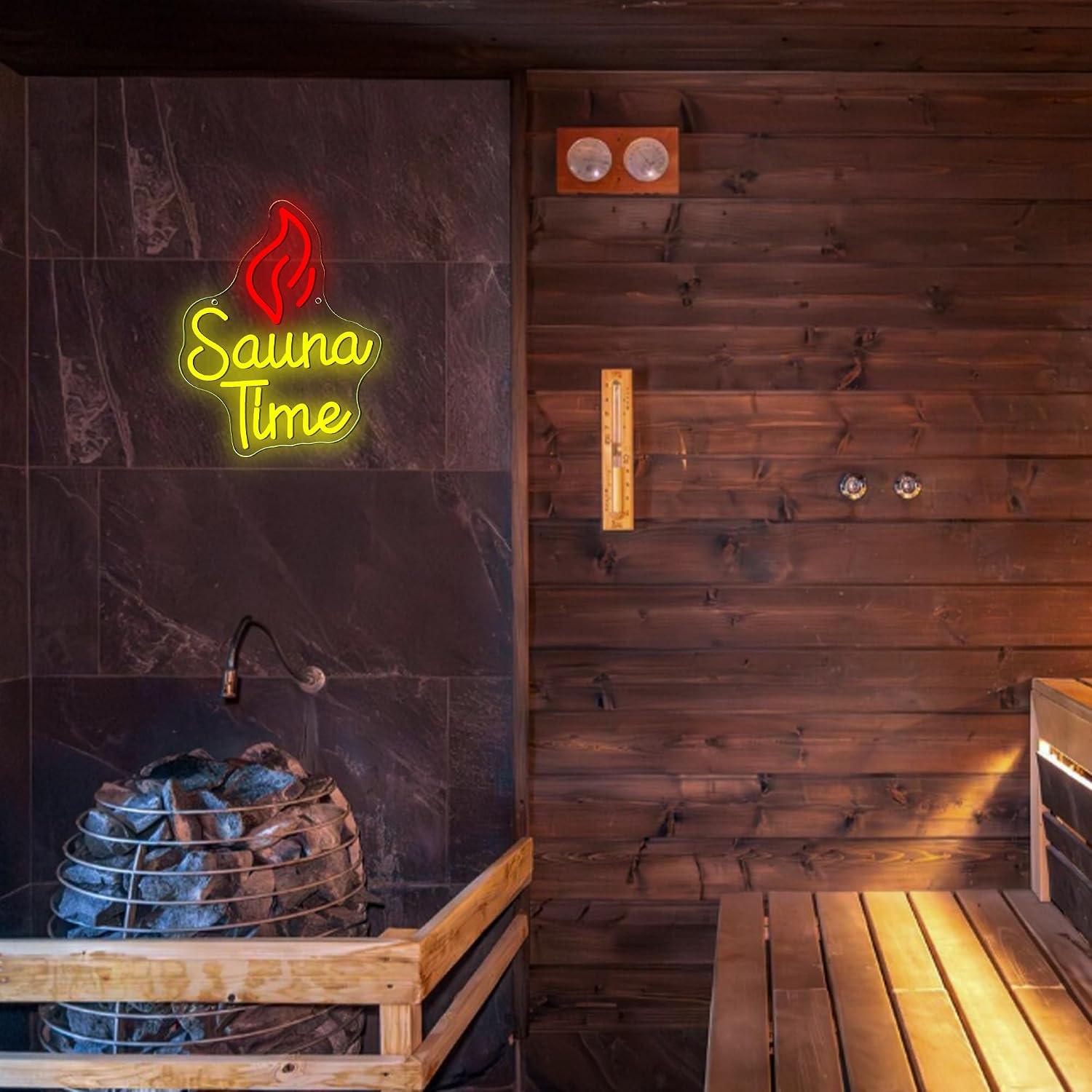 Lampu LED Neon Sign Sauna Time - Sauna Home Gym ulasan dan harga