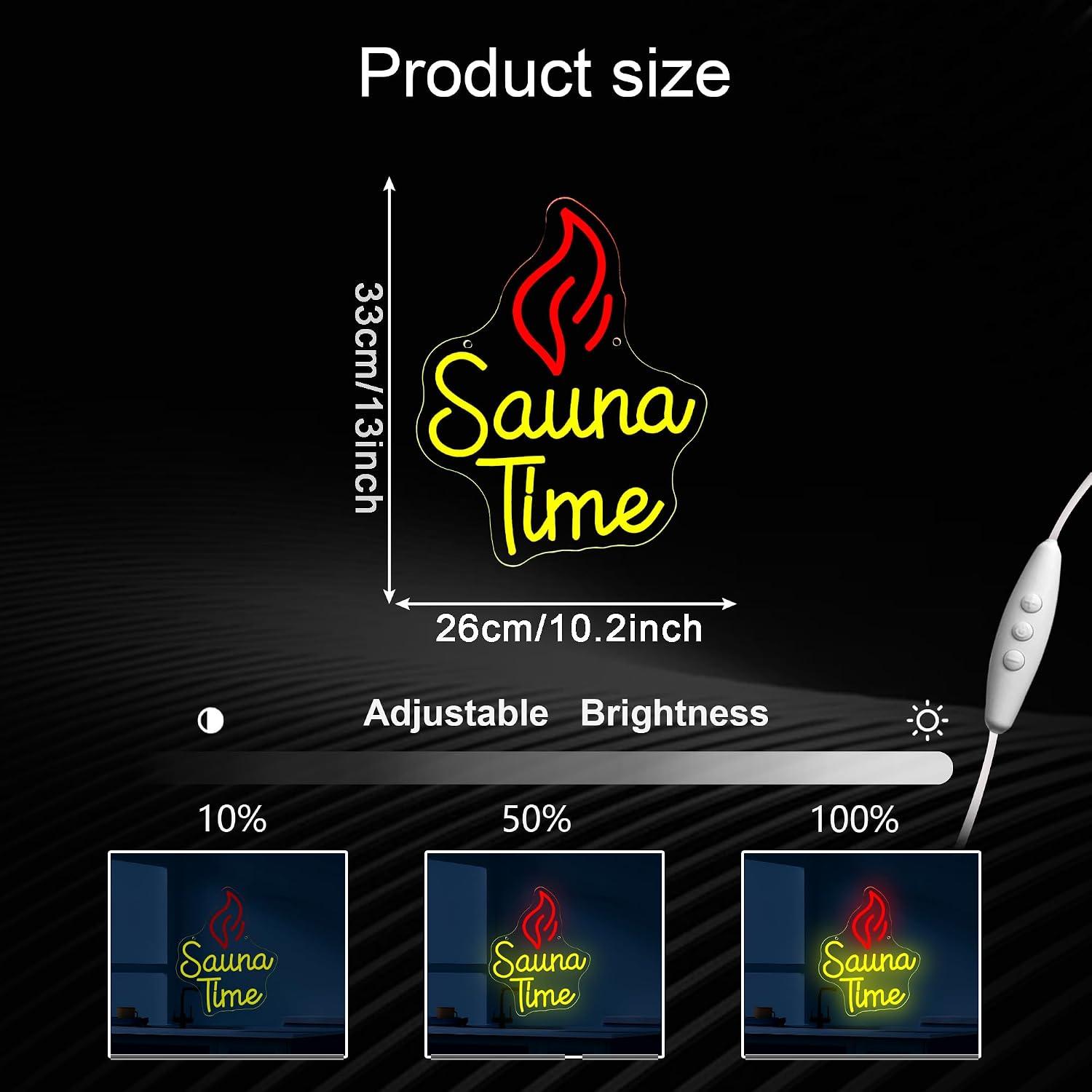 Lampu LED Neon Sign Sauna Time - Sauna Home Gym ulasan dan harga