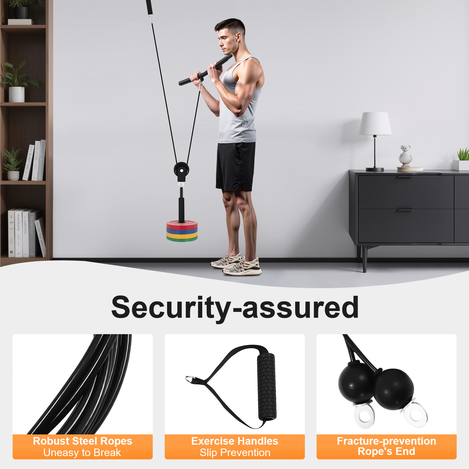 Sistem Kebugaran Tarik Kabel 1 - Home Gym Cable ulasan dan harga