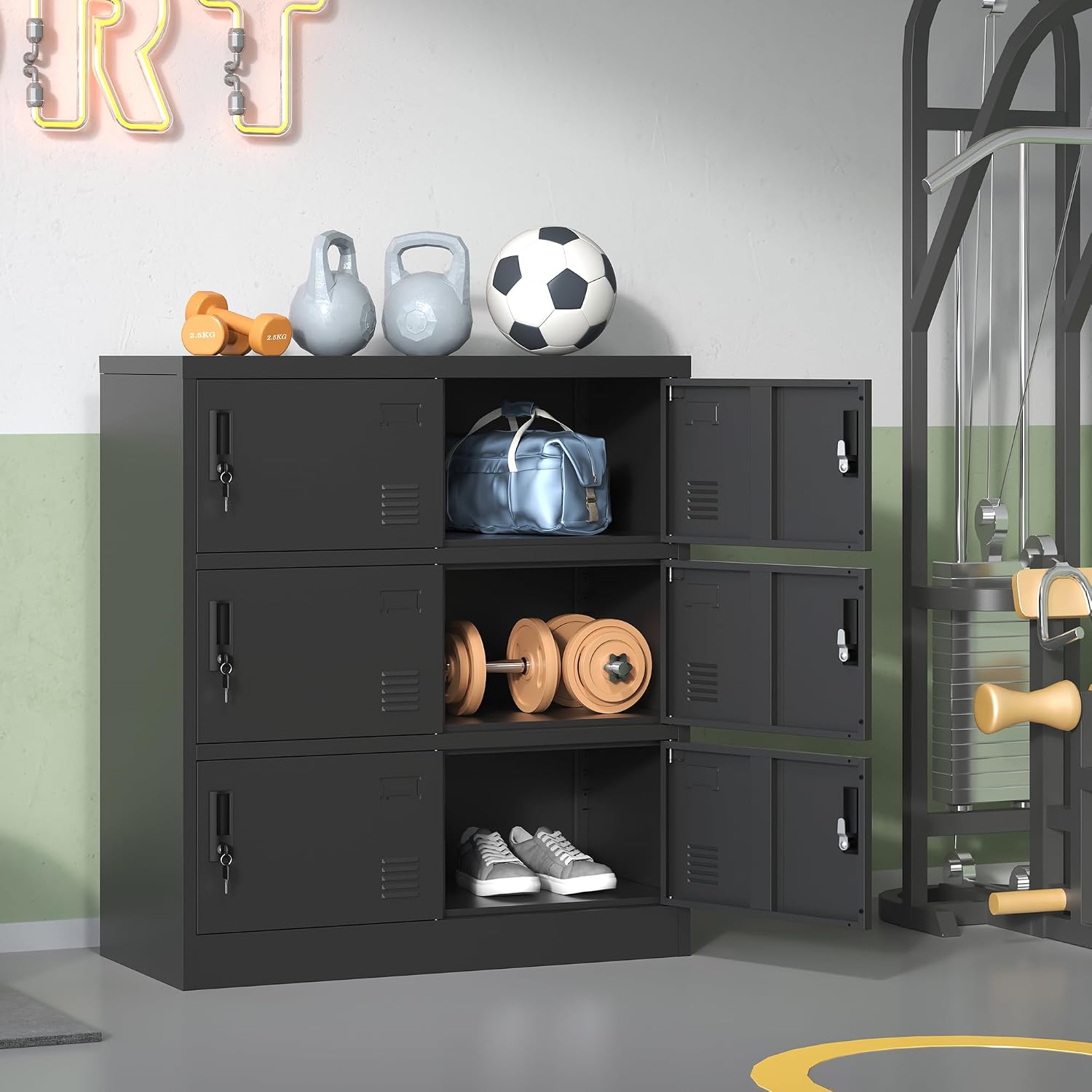 Loker Logam Untuk Karyawan, Lo - Home Gym In Garage ulasan dan harga
