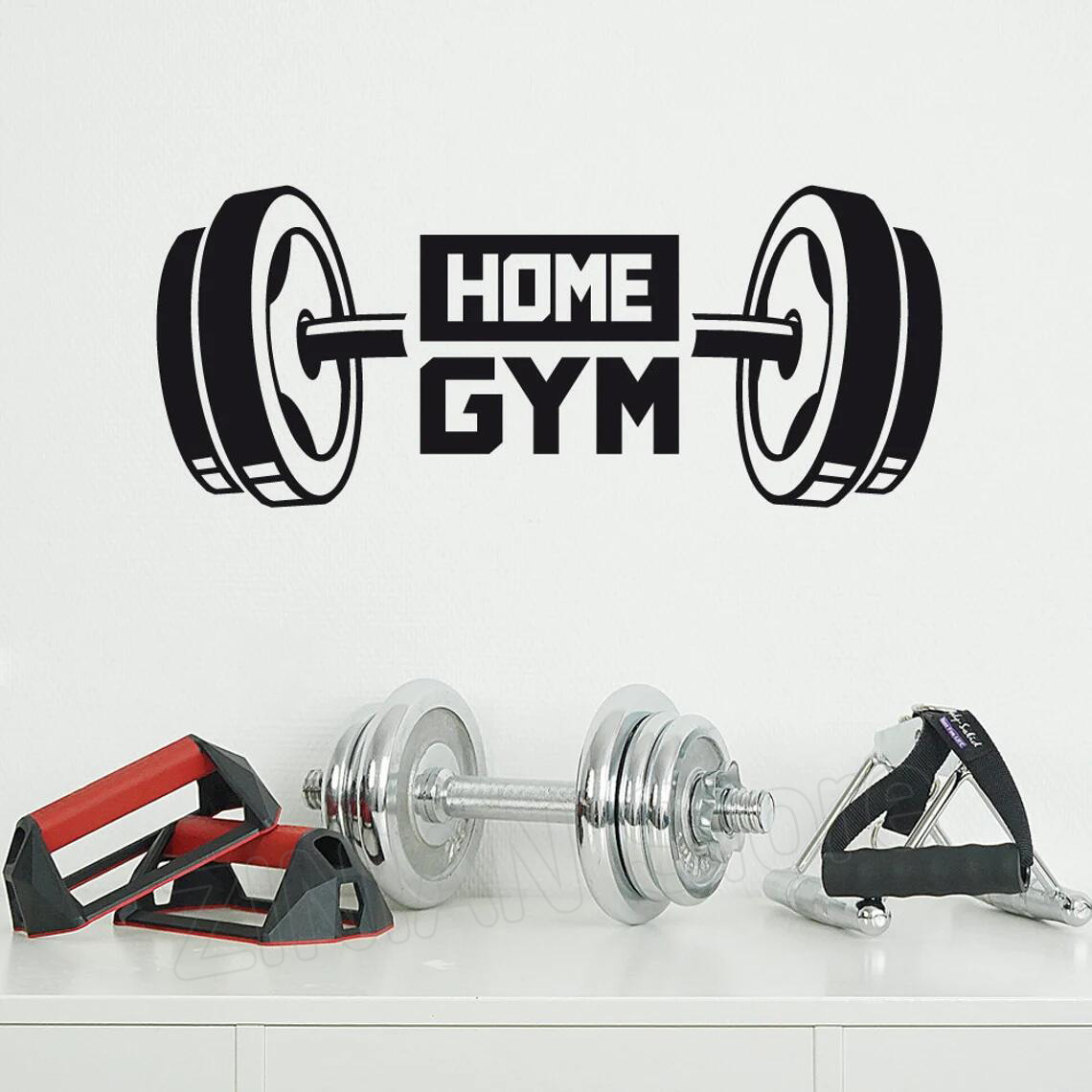 Stiker Dinding Dekorasi Gym Ru - Home Gym In Garage ulasan dan harga